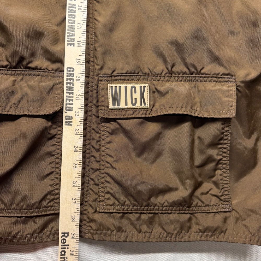 Wick Outdoor Works Mens XL Brown Plaid Flannel Lined Full Zip Jacket Corduroy - Picture 8 of 16